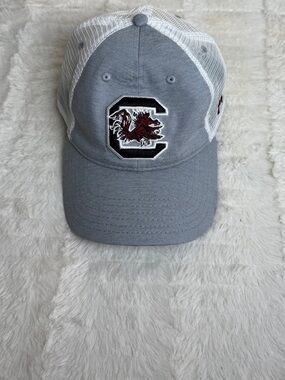 Under Armour Gray & White Mesh Back Baseball Cap